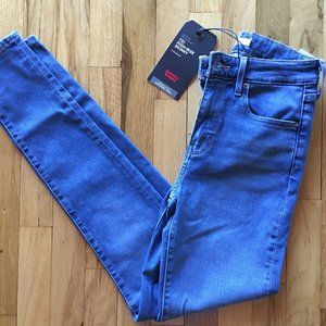 NWT Levi's High Rise Skinny Jean, 25, Light Wash